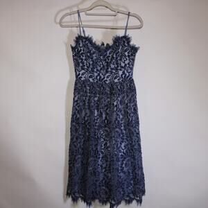 Eliza J Navy Lace Mini Dress